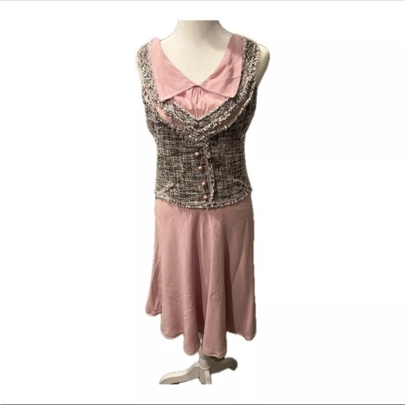 ASO Blair Waldorf Gossip Girl Extremely Rare Zac Posen Resort 2011 Tweed Dress - Picture 2 of 16